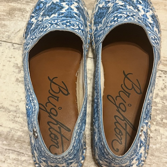 Brighton Blue and White Espadrilles - Picture 2 of 3